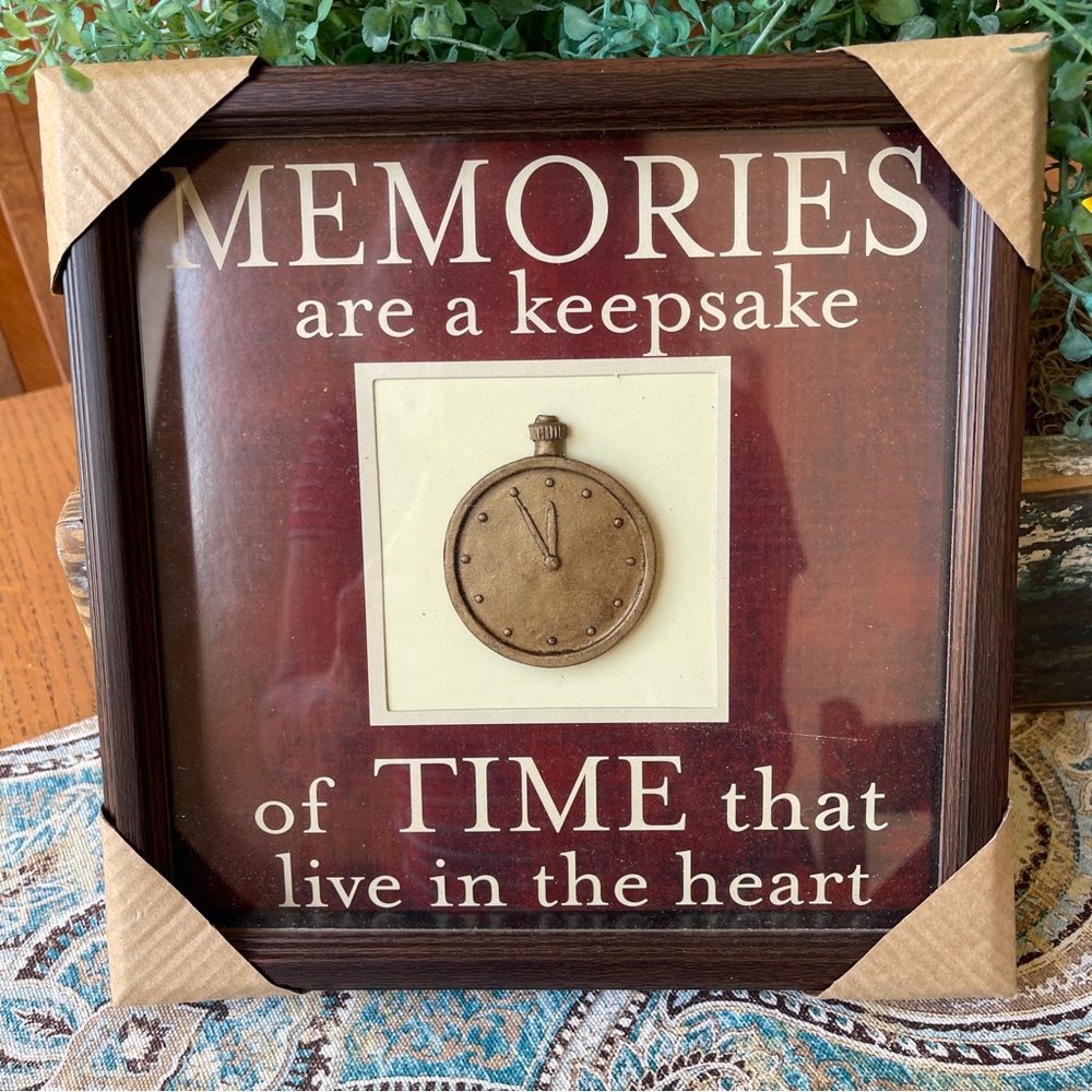 Memories Wall Decor A Keepsake Clock Design Art Picture